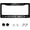 Adventure Awaits, variant on License Plate Frame with The Closer You Get Design, Stainless Steel Car Tag Holder, 2-Hole, 12 x 6 Inch, with Screws