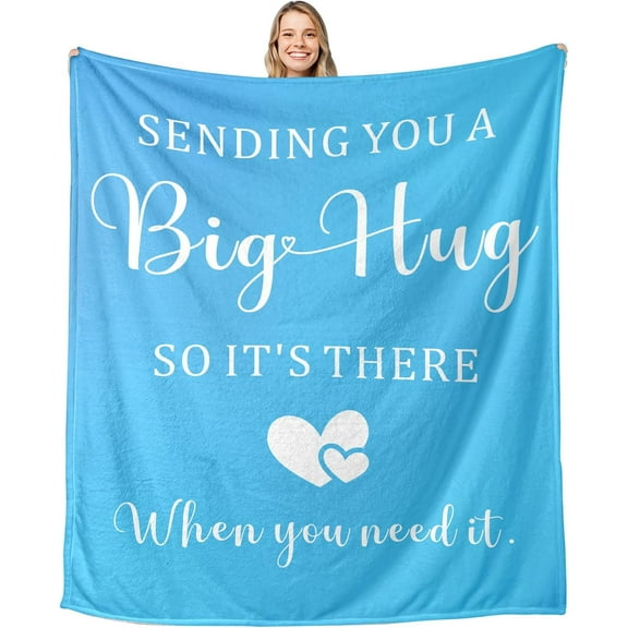 Get Well Soon Gifts Blanket for Women, Inspirational Gifts for Women Men, Throw Blanket 50x60, Cancer Care Gifts for Women, Breast Cancer Gifts for Woman, Sympathy Feel Better Gifts for Women