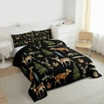 thumbnail image 3 of Feelyou Pike Fish Deer Boy Twin Comforter Sets, Rustic Farmhouse Animal Bedding Set, 2pcs, 3 of 8