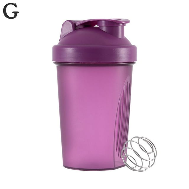 400ml Shaker Cup, Leak-proof Protein Powder Milkshake Mixing Cup with Mixing Ball, BPA-free Plastic