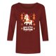 thumbnail image 5 of TaTaai Womens New Year 2026 Print Three Quarter Sleeve Round Neck Casual Top Holiday Celebration Blouse Festival Party Wear Gift, 5 of 5