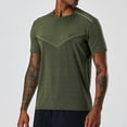 thumbnail image 5 of Mens Cooling Short Sleeve Shirts Lightweight Quick-Dry Athletic T-Shirts Outdoor Comfy Breathable Crewneck Tees For Gym, 5 of 6