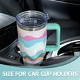 thumbnail image 5 of 40 oz Tumbler With handle and straw,Camouflage Stainless Steel Cup Extra Large Vacuum Double Wall Insulated Tumblers Travel Mug,Hot and cold beverages Car Cup, 5 of 6