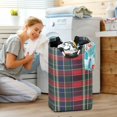 thumbnail image 5 of Yayeee Freestanding Laundry Hamper with Handle Collapsible Large Storage Basket for Clothes, Warm Tartan Mosaic, 5 of 7