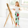 thumbnail image 6 of Girl's Legging Full-Length Colorful Print Tights For Dance Gym Everyday Wear Fresh Strawberry, 6 of 8