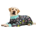 thumbnail image 4 of Pijamas para perros medianos y grandes, ropa para mascotas, mono, disfraz, abrigo para perros, Camiseta con estampado de dibujos animados, 4 of 4