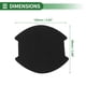 thumbnail image 2 of Calcomanía de Taza de Manija de Puerta de Coche 3D Universal de Unique Bargains Anti-rayones, Negro de Fibra de Carbono, 4 Pcs 99x100mm, 2 of 6
