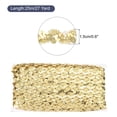 thumbnail image 2 of Uxcell 24 Yard Sequins Beaded Lace Trim 0.6 Inch Wave Sequin Braid Ribbon for Crafts, Gold, 2 of 4
