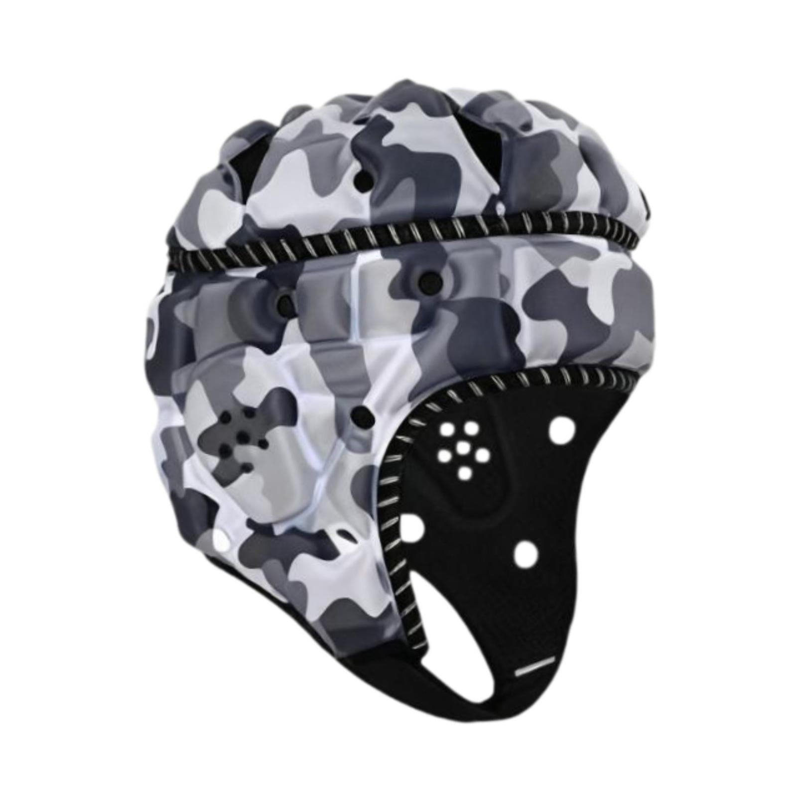 Rugby Helmet Headgear Cap Reflective Safety Polyester Foam Material for Adult Men Women Outdoor Sports