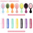 thumbnail image 2 of 70 Pieces Mini Wet Hair Brush & Mini Comb in Bulk Set for Kids Toddler Girls Baby, Bridesmaid Gifts, Spa Party Supplies, Summer Stuff, 35 Travel Hair Brush 35 Fine Wide Combs for Women Men, 2 of 7