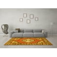 thumbnail image 3 of Ahgly Company Indoor Rectangle Persian Yellow Traditional Area Rugs, 7' x 9', 3 of 4