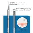 thumbnail image 4 of Biplut 1 Set Blackhead Needle Kit Reused Effective Reusable Smooth Texture Portable Face Cleaning Tool Stainless Steel Acne Blackhead Comedones Extractor Kit for Women (Silver Type K), 4 of 13