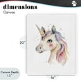 thumbnail image 4 of Stupell Industries Cottage Dreamy Pastel Unicorn Canvas Art, 16 x 20, by LSR Design Studio, 4 of 8