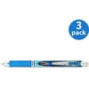 Pentel EnerGel RTX Retractable Roller Ball Pen, Needle Tip, Blue Ink, Medium, 3-Count
