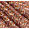 thumbnail image 3 of Soimoi Orange Cotton Cambric Fabric Crab,Shell & Coral Ocean Print Fabric by Yard 56 Inch Wide, 3 of 7