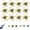 Gold, variant on 12/24 Pack Sea Urchin Bait, Soft Plastic Fishing Lure, Realistic Fuzzy Dice Fishing Lure with Reflective Stars, Artificial Worm Bait for Bass,Drop Shot,Finesse,Slow Sinking
