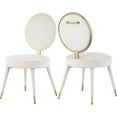 thumbnail image 1 of Meridian Furniture Brandy Cream Velvet Dining Chair, 1 of 6