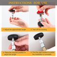 thumbnail image 5 of 4 Pack Headboard Stoppers, Adjustable Threaded Bed Frame Anti-shake Tool Bed Wall Stopper, Prevent Rocking Headboard, 5 of 5