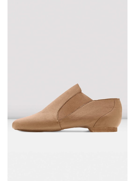 Childrens Dance Now Split Sole Leather Jazz Booties, Tan