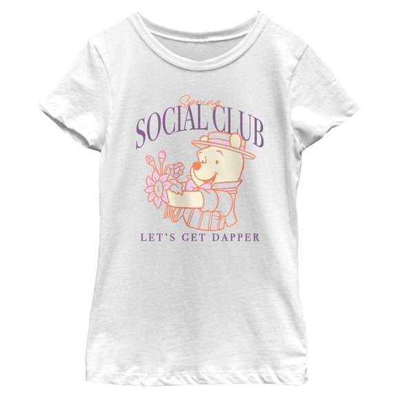 Girls Winnie the Pooh Spring Social Club T Shirt