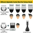 thumbnail image 2 of delpattern 5-in-1 Multi Hair Trimmer, Beard Trimmer for Men, Rechargeable Hair Clippers Waterproof, Haircut Kit for Nose, Mustache, Face, Body, Gifts for Men, 22 Piece Beard Grooming Kit Black, 2 of 8