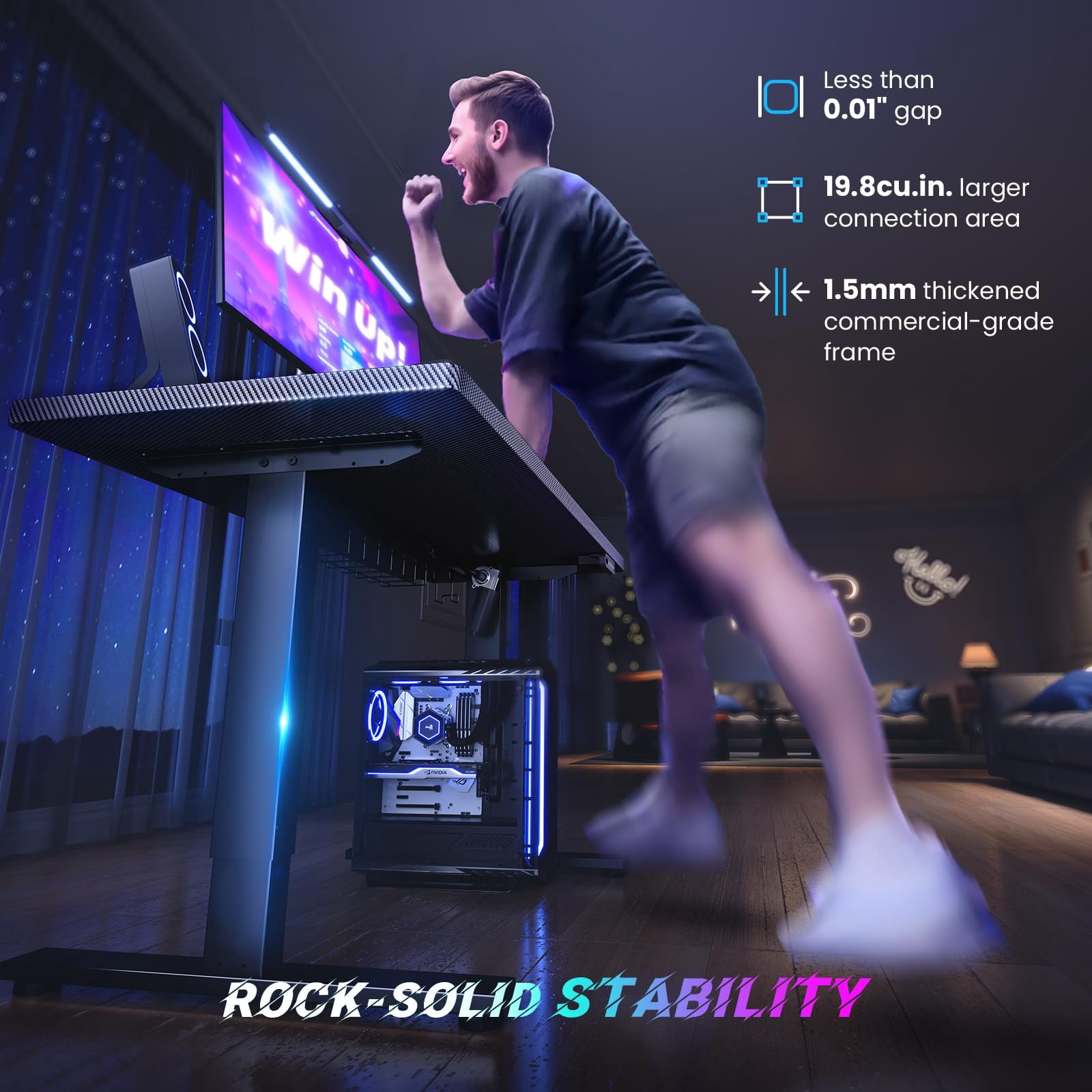 Standing Desk – Adjustable Height Electric Desk With Memory Controller