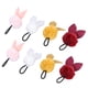 thumbnail image 5 of EeaseMX 8 bandas elásticas para el pelo hechas a mano con forma de orejas de conejo, coleteros, pulseras, accesorios de peinado, coleteros para niña (colores variados), 5 of 7