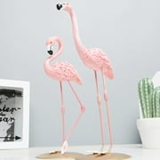 Travelwant Pink Flamingo Ornaments Resin Figurines, Flamingo Figurine, Bird Knick Knacks Living Room Clearance Decor,Tropical Party Decor,Pink Room Decor