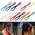 thumbnail image 6 of Hair Accessories Rubber Sweatband Stretch Yoga Hair Bands Head Wrap Elastic Headband Sport Anti-slip GREEN, 6 of 8