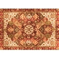 thumbnail image 1 of Ahgly Company Indoor Rectangle Abstract Orange Modern Area Rugs, 5' x 7', 1 of 4