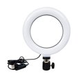 thumbnail image 2 of Anillo de luz para Selfie de 6 pulgadas con soporte, iluminación para videoconferencia, luz para cámara web con 3 modos de luz y 10 niveles de brillo, para computadora portátil, maquillaje Xemadio 2035758, 2 of 9