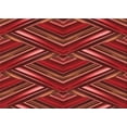 thumbnail image 1 of Ahgly Company Machine Washable Indoor Rectangle Transitional Grapefruit Red Area Rugs, 7' x 9', 1 of 7