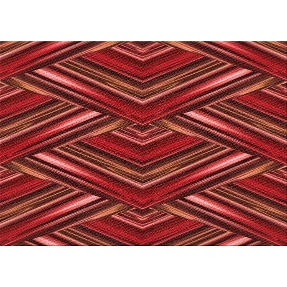 Ahgly Company Indoor Rectangle Patterned Grapefruit Red Area Rugs, 2' x 3'