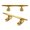 5 inches, variant on Rounded Dock Cleat 316 Stainless Steel Open Base Boat Dock Cleats Mooring Hardware, Gold Finish Marine Tie Down Cleat Set for Docks