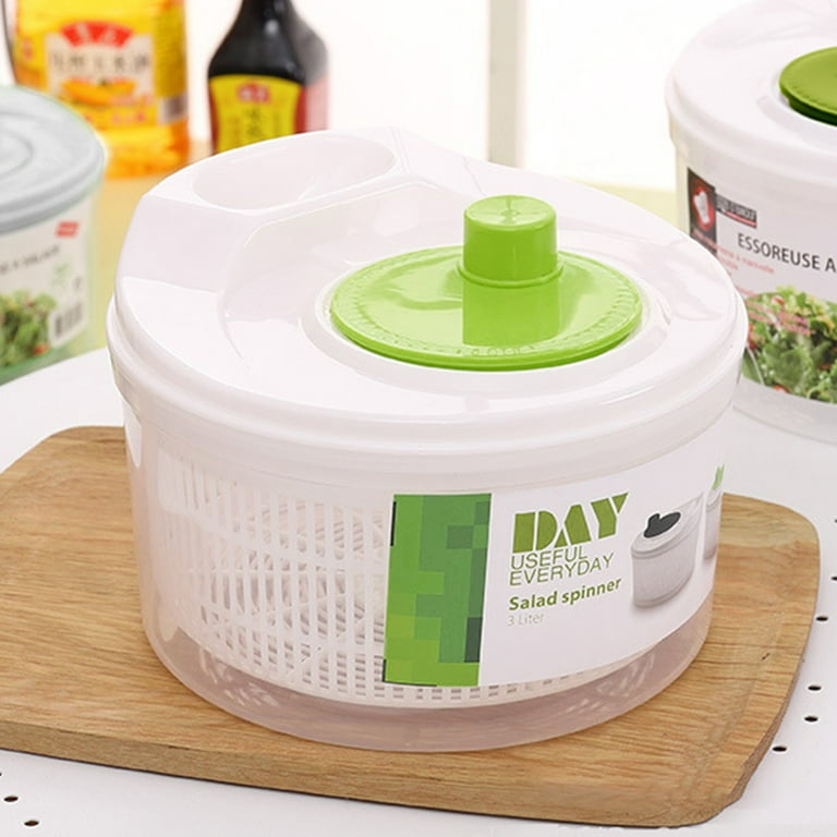 Salad Spinner Food Grade Material Bowl, Large Manual Salad And Vegetable  Washer Kitchen Gadgets - Temu