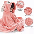 thumbnail image 4 of SAYCHEESE Toalla de Baño con Capucha – Toalla para Playa o Alberca, Bata de Baño Ultra Suave y Absorbente de Algodón 85 x 150 cm para Niños y Niñas (Conejo), 4 of 5