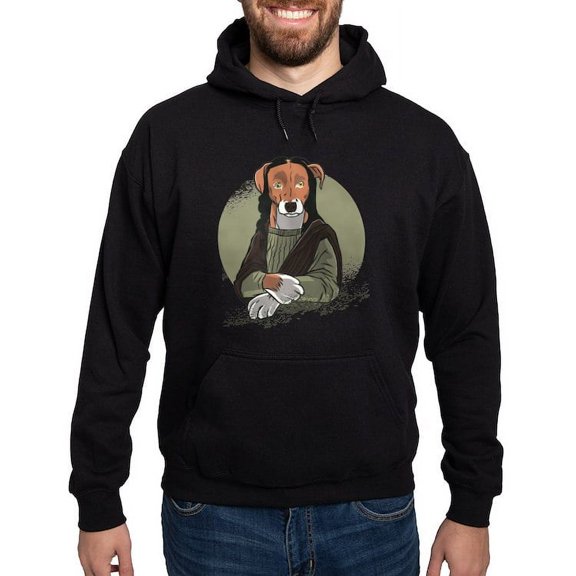 CafePress - Mona Lisa Dog Sweatshirt - Pullover Hoodie, Classic, Comfortable Hooded Sweatshirt