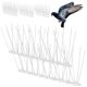 thumbnail image 3 of Muyoka Pinchos para pájaros Pinchos para disuadir pájaros para paloma ardilla Pájaros pequeños Pinchos para pájaros con base de acero inoxidable Pinchos antipájaros 12 tiras Pinchos para pájaros para Muyoka Hogar, 3 of 7