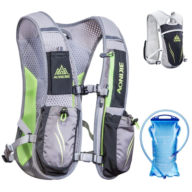 Chaleco hidratante para correr, mochila Azarxis, 5.5 L con bolsa de agua de 1.5 L