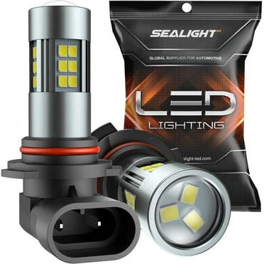 SEALIGHT 9006/HB4 LED Fog Light Bulbs 6000K Xenon White 27 SMD Chips 2pcs