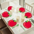 thumbnail image 5 of Red Apple Party Paper Plates, Disposable Paper Plates, Decorations Paper Plates Party Supplies, Disposable Tableware for Christmas, 24 Pcs, 6.64x7.38", 5 of 7