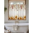 thumbnail image 4 of Eucalyptus Leaves Bathroom Window Curtain, Autumn Farmhouse Sunflowers Vines Light Filtering Coffee Kitchen Curtains, Bedroom Living Room Curtains 2 Panel 84"x54", 4 of 6