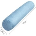 thumbnail image 3 of Bolster Pillow for Bed, Long Round Body Pillow for Adults with Removable Velvet Cover, Decorative Tube Roll Cylinder Pillow,, 3 of 8