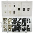 thumbnail image 3 of Screw And U Type Cushion Speed Clips Assortment Kit Fastener Trim Panel 170pcs, 3 of 3