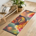 thumbnail image 6 of Butterfly on Lantana Flower Runner Area Rug 2x6 Soft Non-Slip Washable Bedside Carpet for Hallway Bedroom Living Room Home Decor, 6 of 8