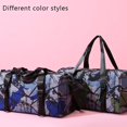 thumbnail image 3 of Bolsa de gimnasio deportiva con compartimento para zapatos y bolsillo húmedo, bolsa de lona impermeable para el fin de semana durante la noche, 3 of 5