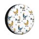 thumbnail image 1 of Fotbe Farm Roosters Funda de Llanta de Repuesto con Estampado, Engrosada, Ajuste Universal para Jeep, Remolque, RV, SUV, Camión-15 inch, 1 of 6