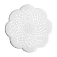 thumbnail image 2 of Hair Catcher Shower Drain with Suction Cups, Flower Shape Silicone Drain Cover for Kitchen, Bathroom, Bathtub, 2 of 6