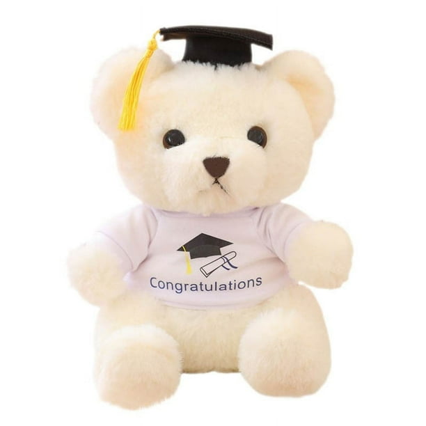 Sofa Vama Ropa de Cama Sombrero de oso de graduación, juguete de oso, regalo conmemorativo de graduación for Navideño