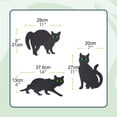 thumbnail image 3 of Precio sorpresa!1 Juego de 3 2D decoración de jardín al aire libre forma de gato pájaro asustado gato hueco Metal con agujeros y ganchos, 3 of 9